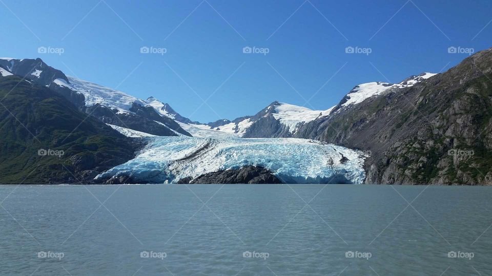 Snow, Ice, Mountain, Water, Landscape