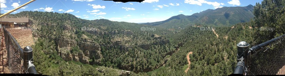 Panoramic view of Williams Canyon
