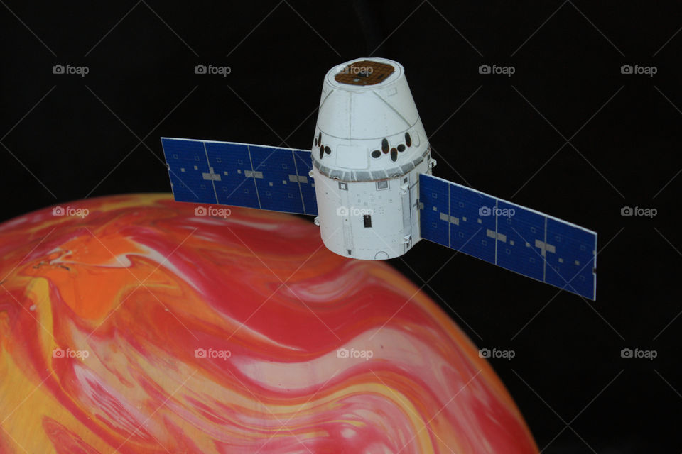 A satellite with Mars