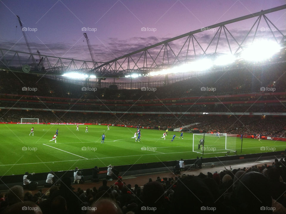 london arsenal sky football stadium by kylehedges
