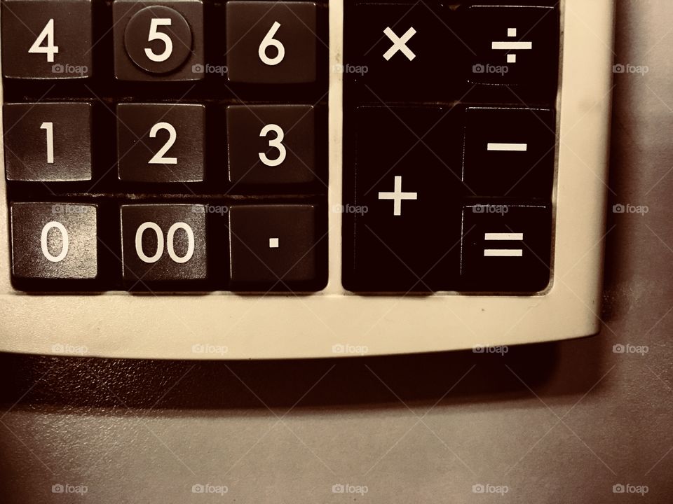 Calculator of an accountant 