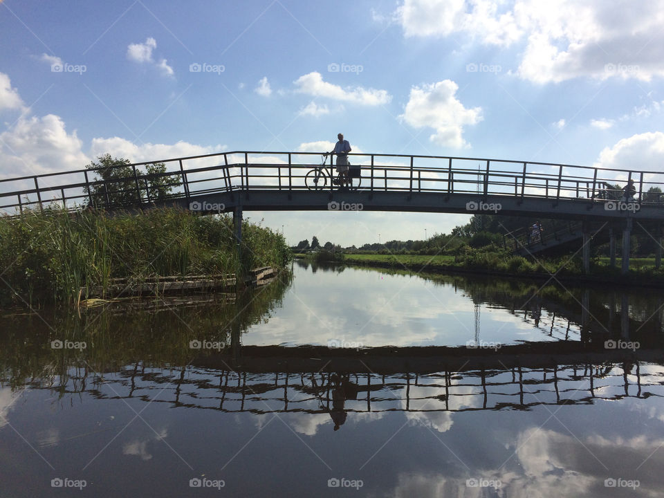 On a bridge