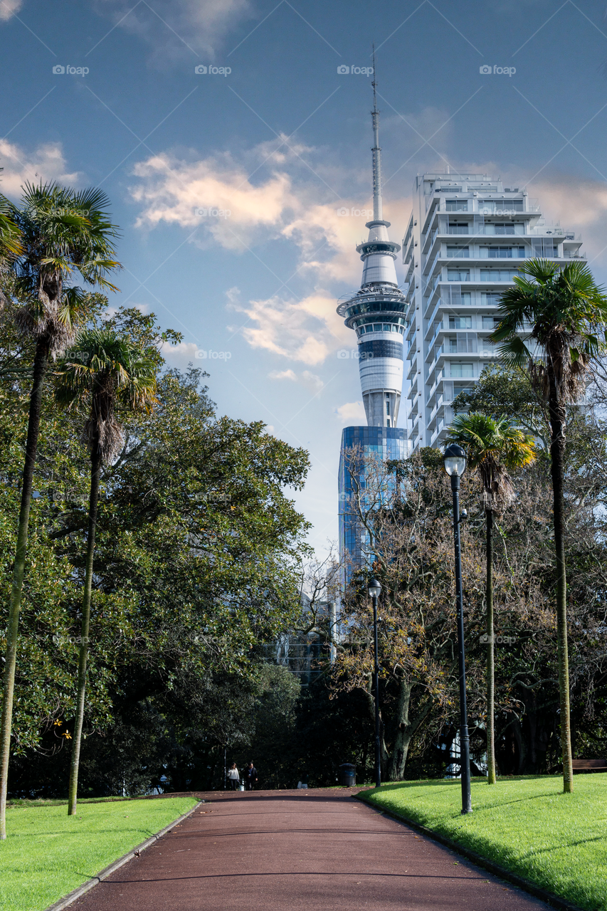 Sky tower in New Zealand 