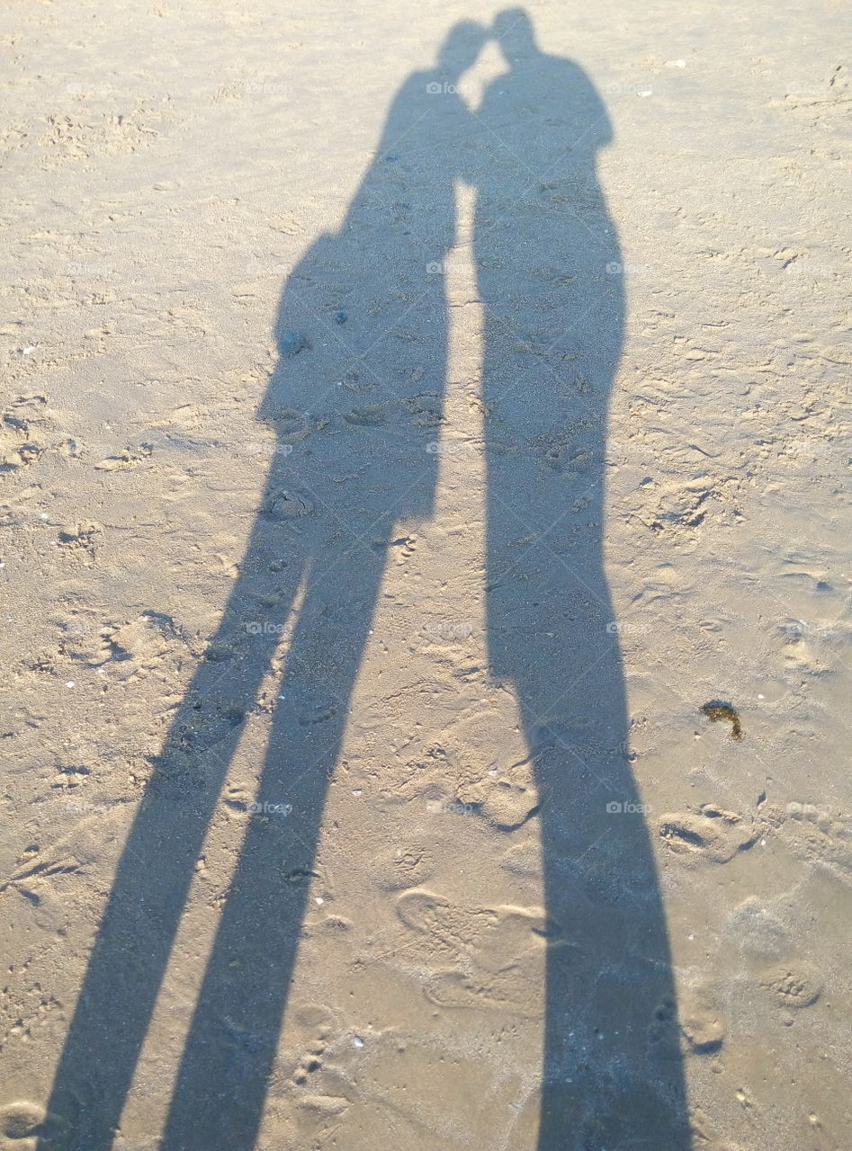 sombras en la arena