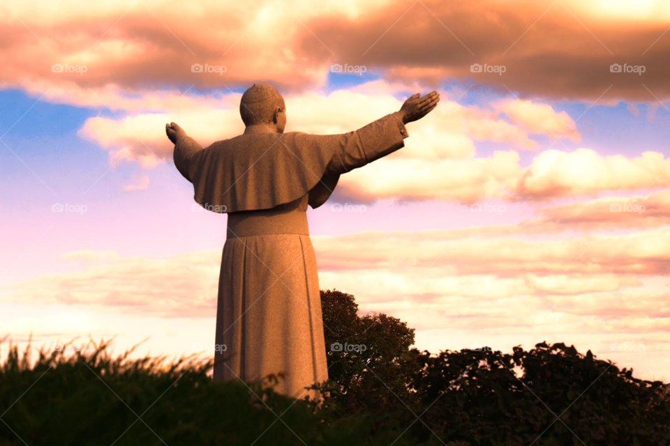 Pope Jan Pawel II Statue 