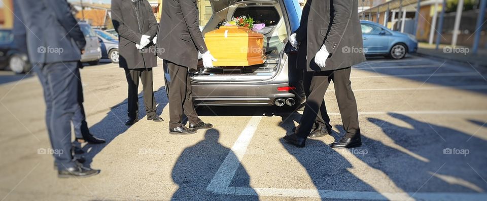 Snipers during a funeral