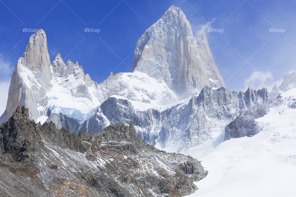 Fitz Roy mountain in El Chalten Patagonia Argentina.