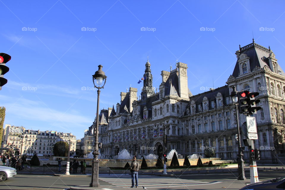 City hall of Paris, France