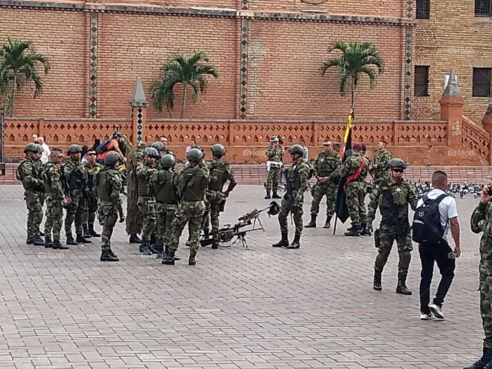 A Colombian army presentation