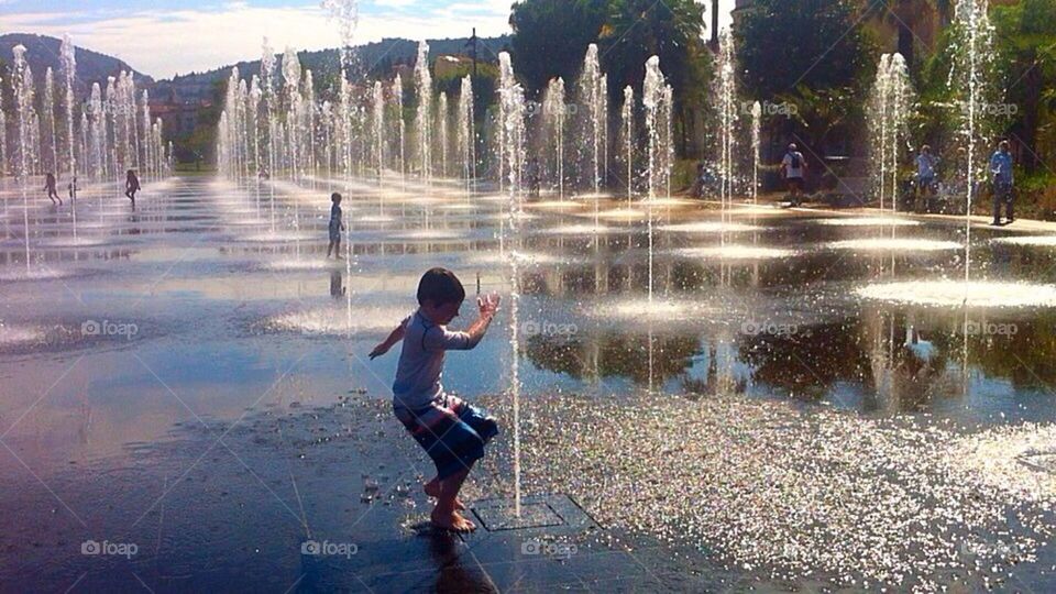 Fun in the fountains