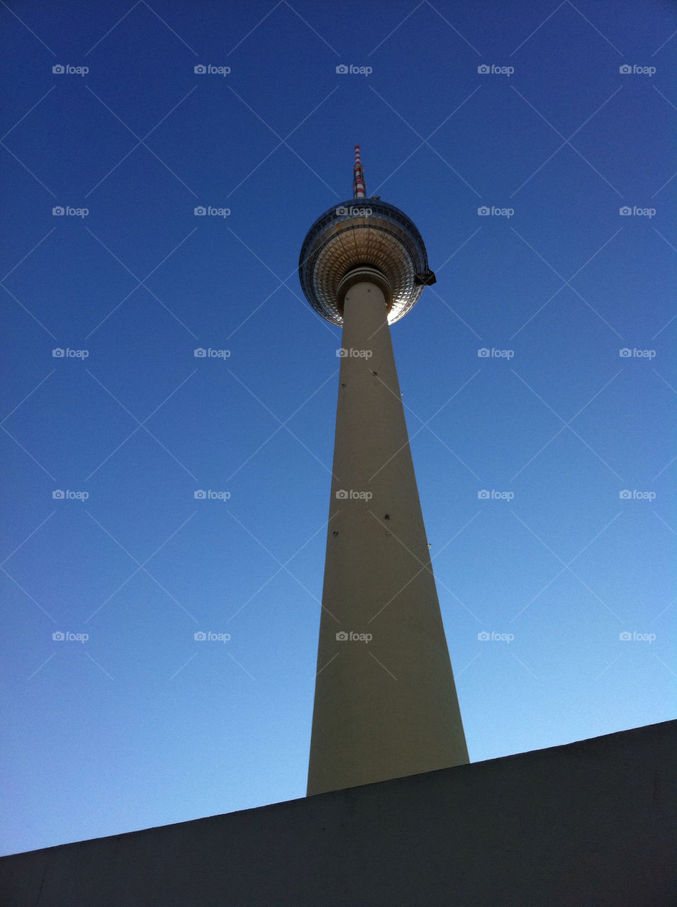 Berlin TV Tower on a beautiful September day.