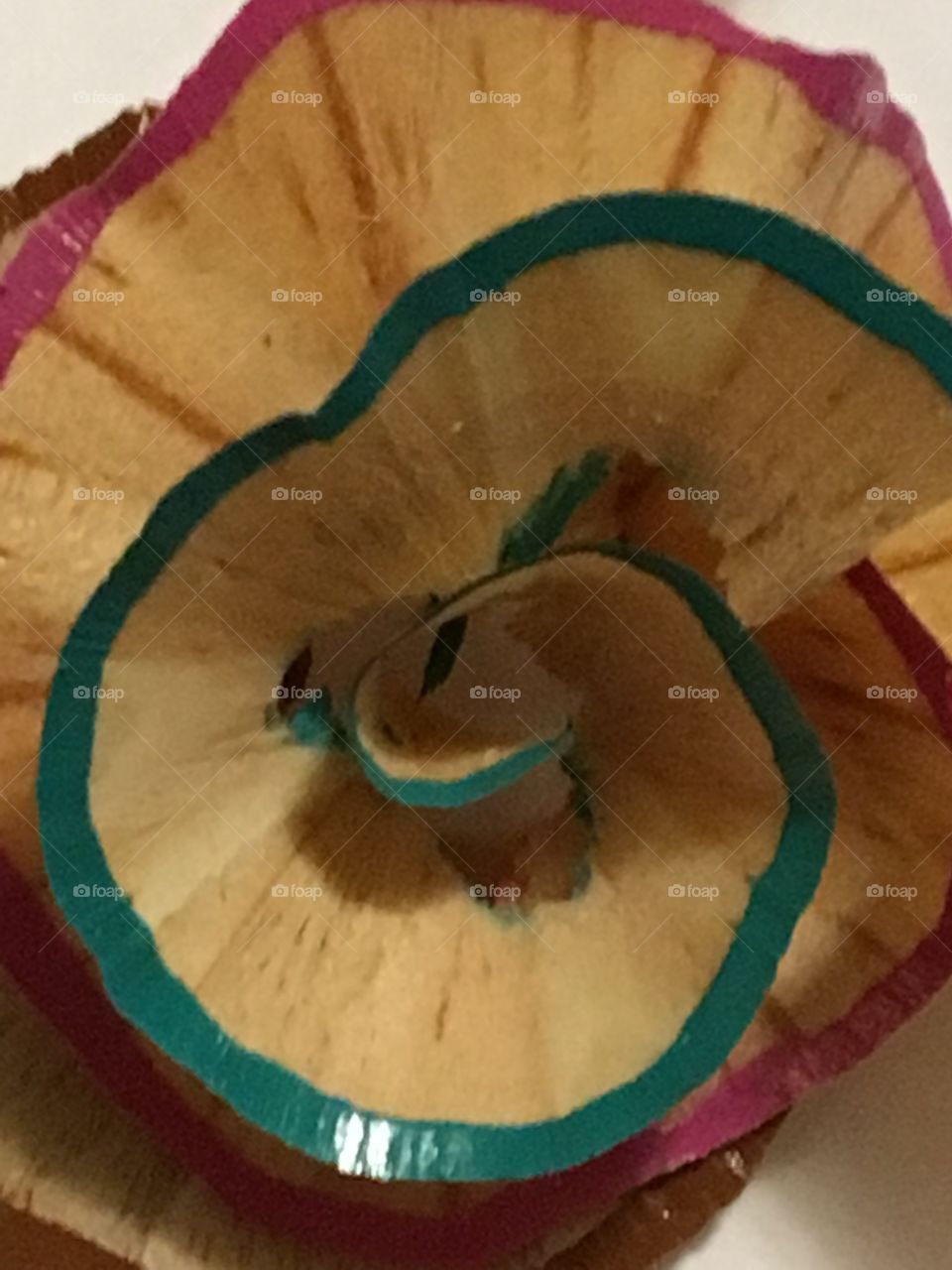 Creativity - Sharpening colouring pencils - made a rose