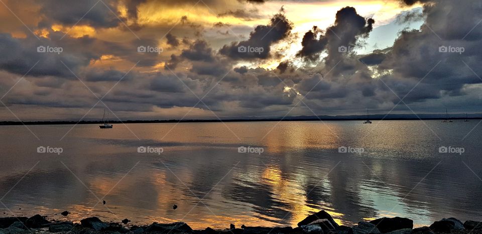 sunset in Newport Qld