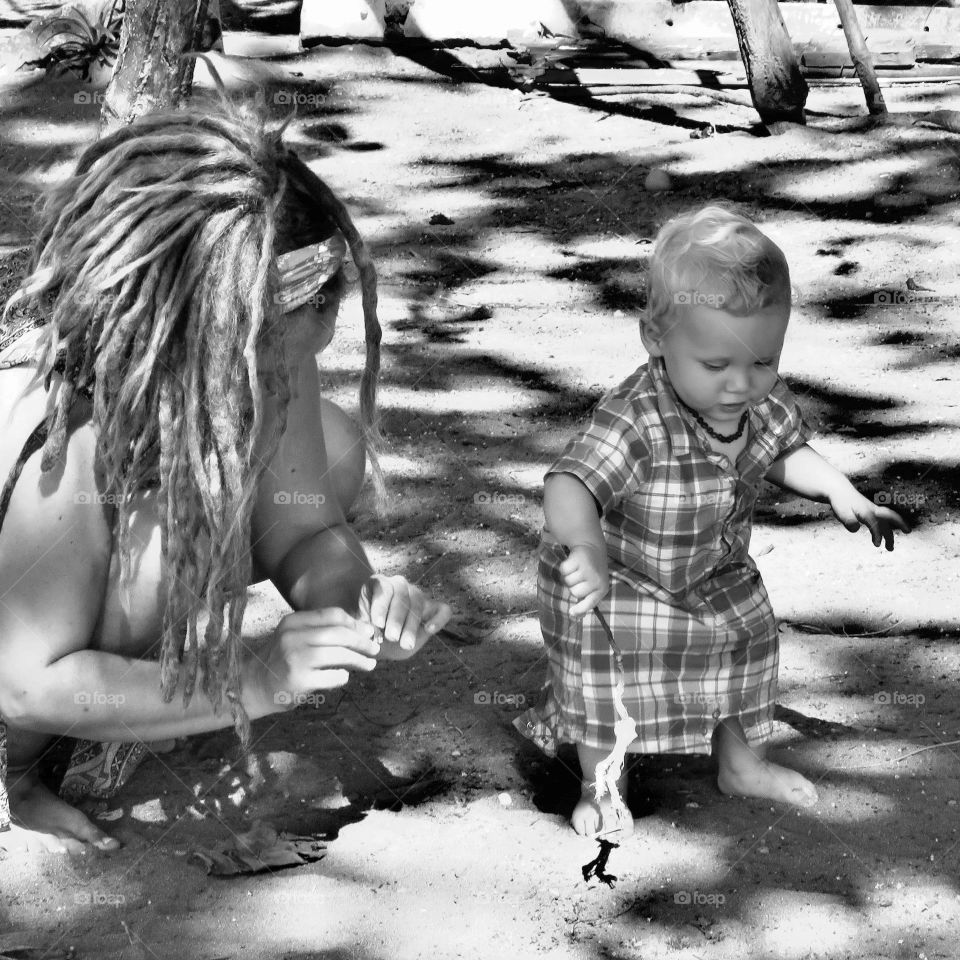 dreads mother and son
