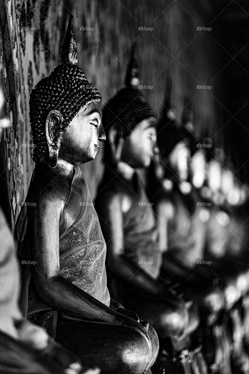 Gautum Buddha statue at Wat Arun temple Bangkok