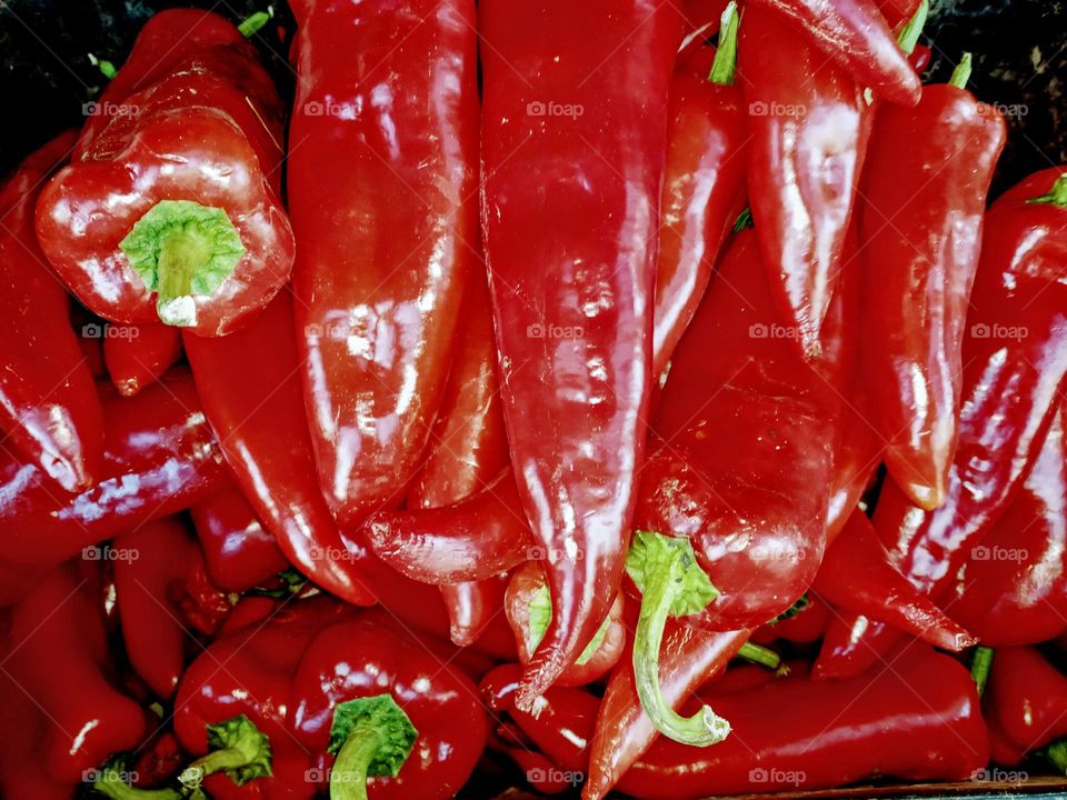 red peppers