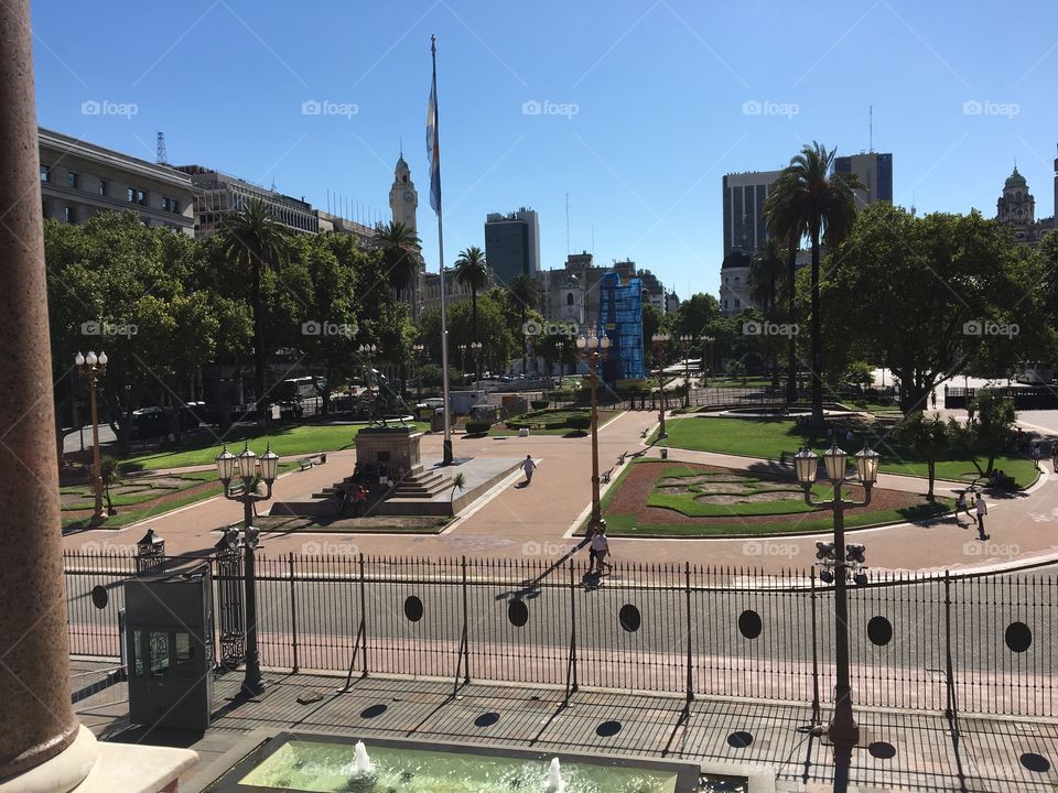 Vista direto da Casa Rosada em Buenos Aires