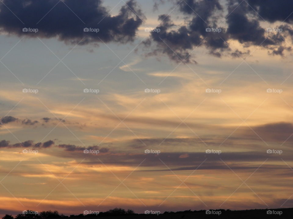 wonderful sky in the evening