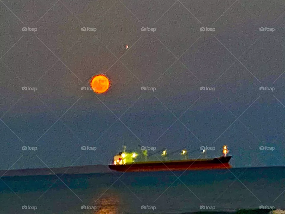 Full blue moon 31 October 2020 My Magic Cyprus Larnaca