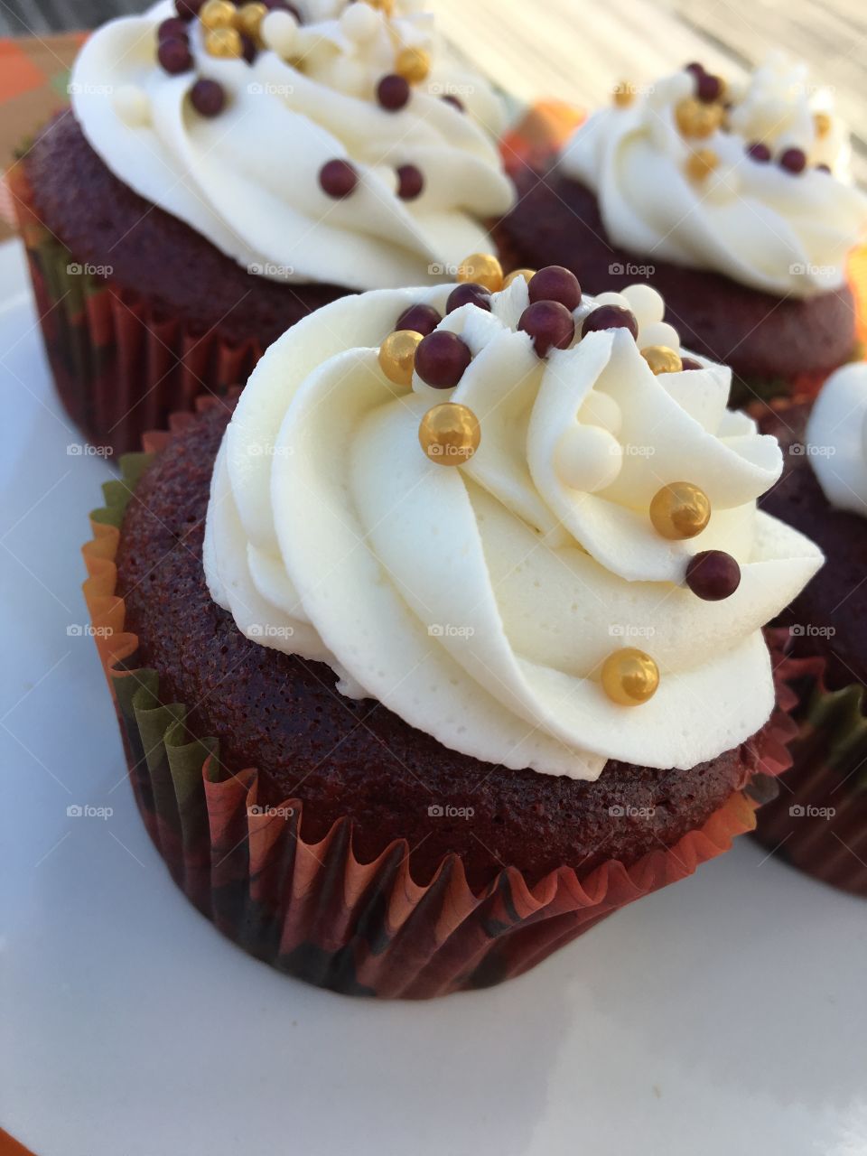 Red Velvet Cupcakes with Buttercream Icing 