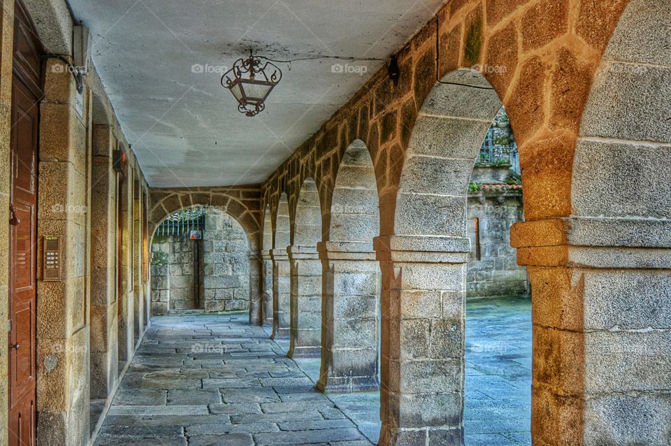 Arcade, Praza da Inmaculada, Santiago de Compostela. Arcade, Praza da Inmaculada, Santiago de Compostela