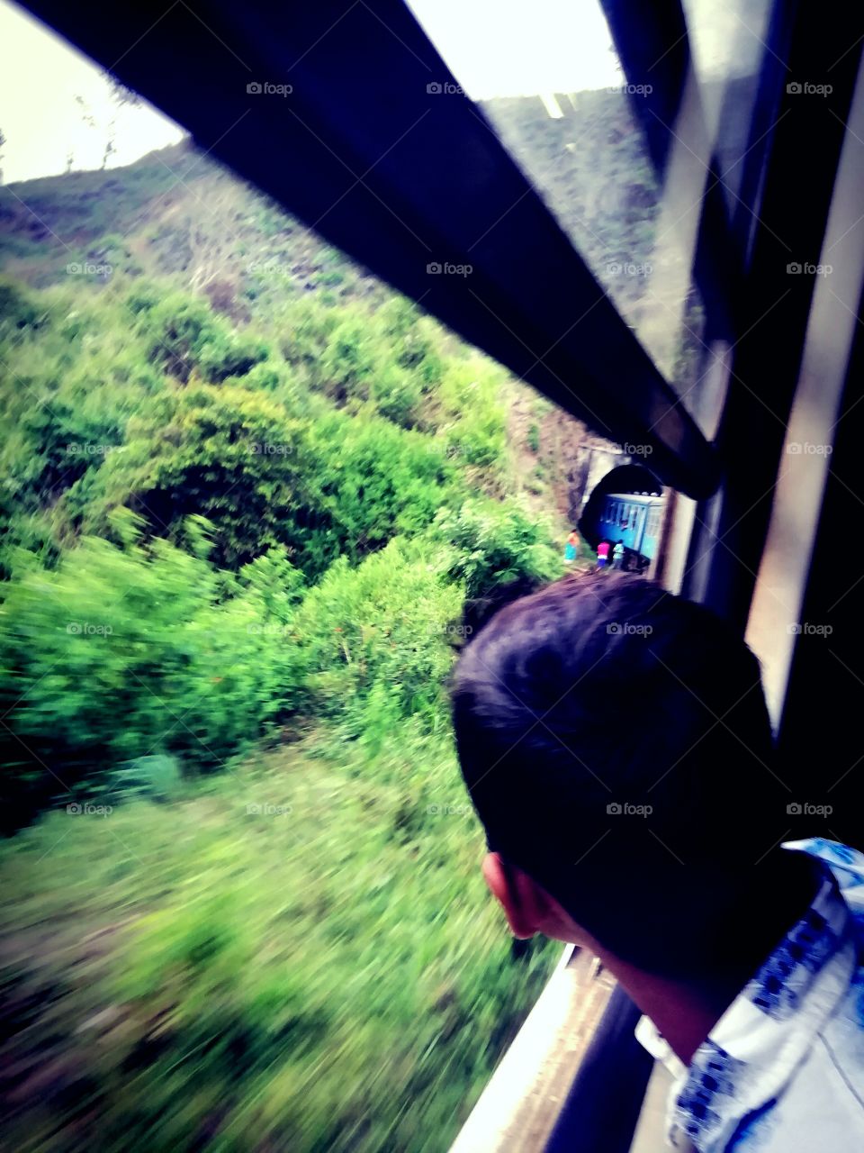 The train is moving from Bing