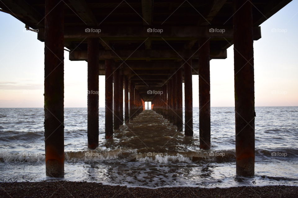 Under the pier at Southwold 