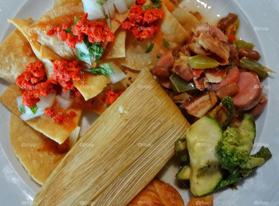 Chorizo Chips With Tamale