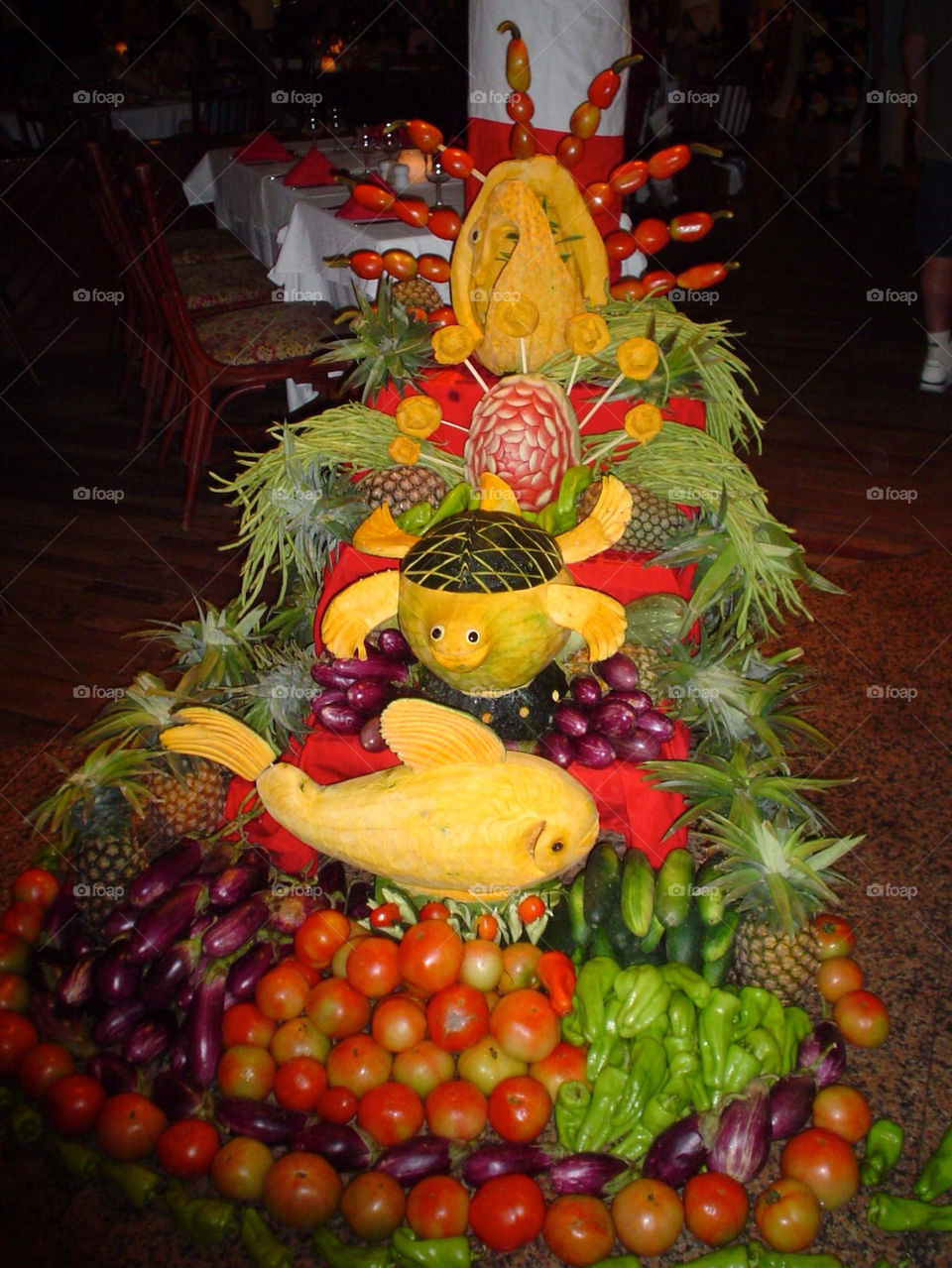 Fruits sculptures
