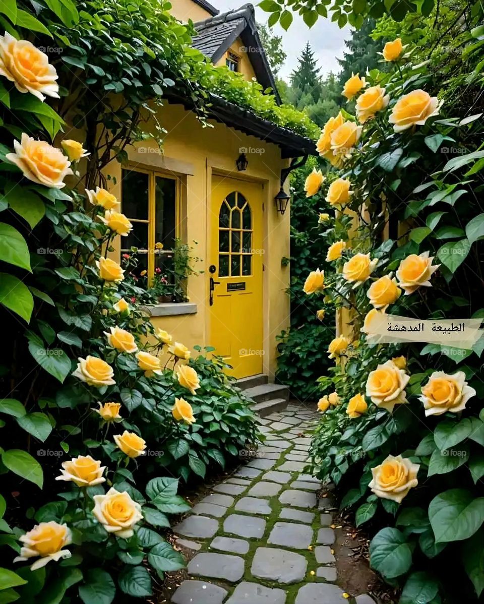 Glory be to God, the magnificent and picturesque view and the natural green trees are a view that is nothing more wonderful than it