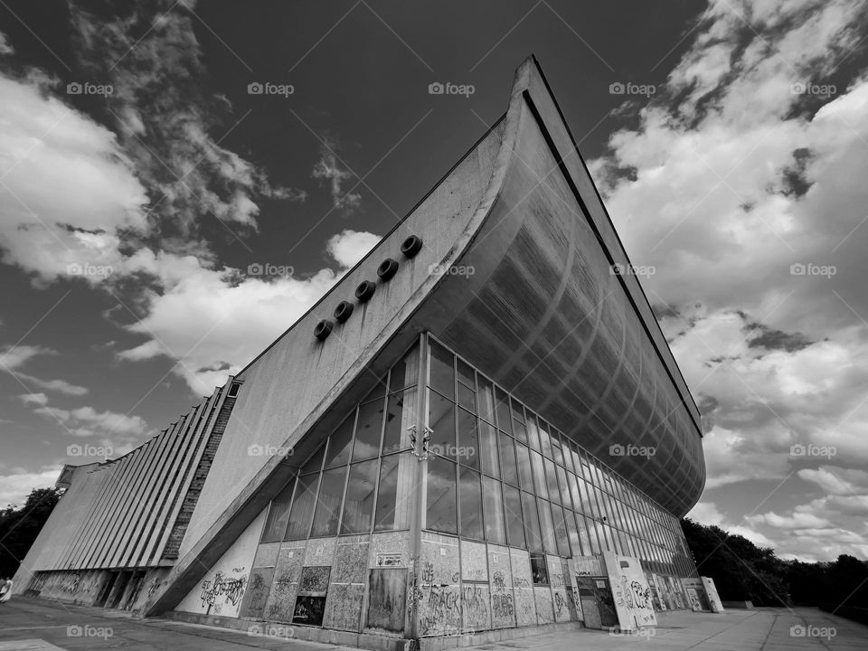 Condemned Soviet building in Vilnius.