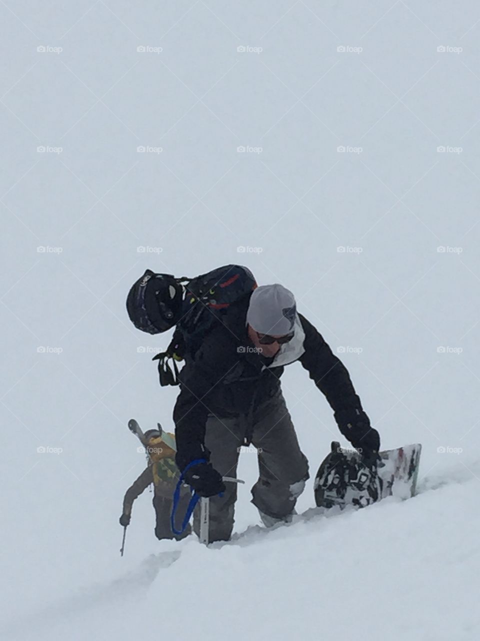 Back country snowboarding 