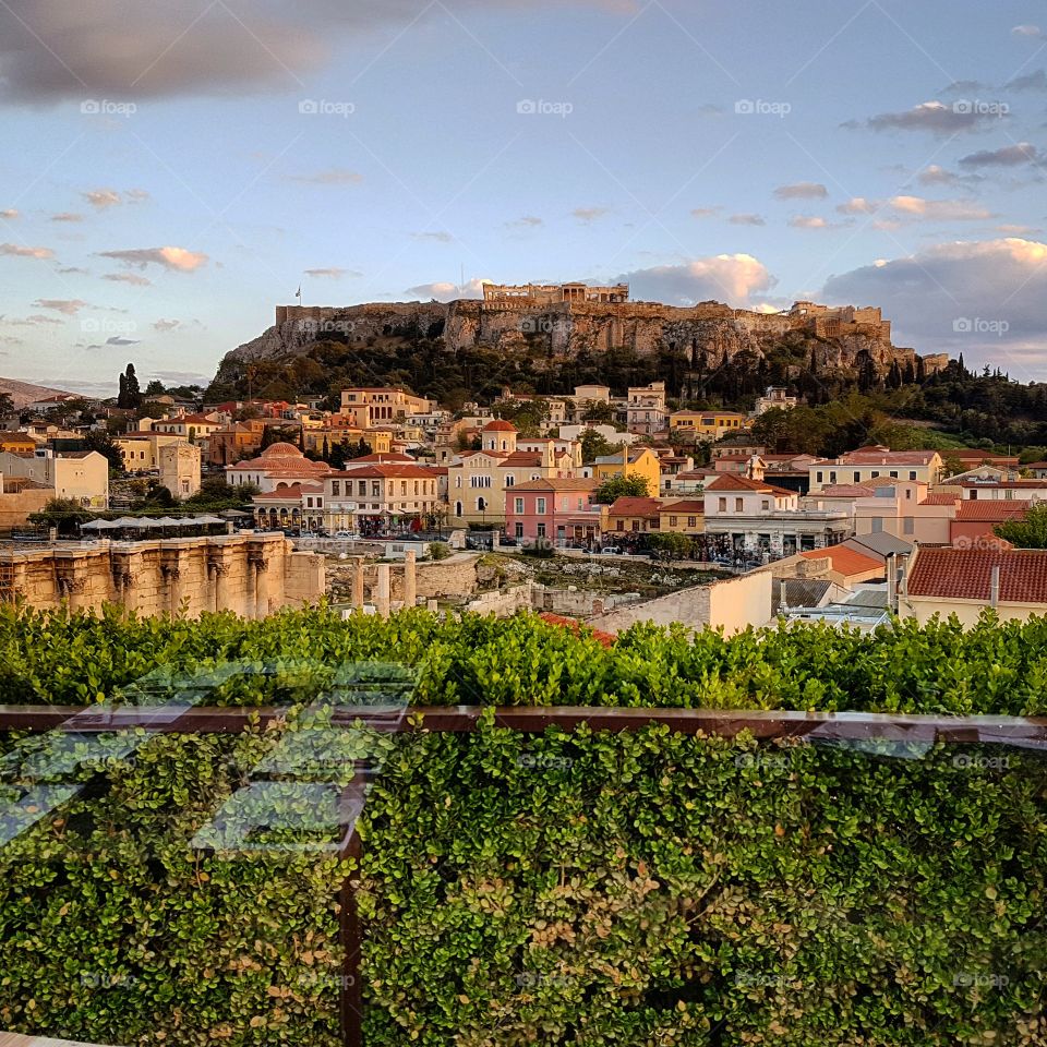 Athens acropolis view