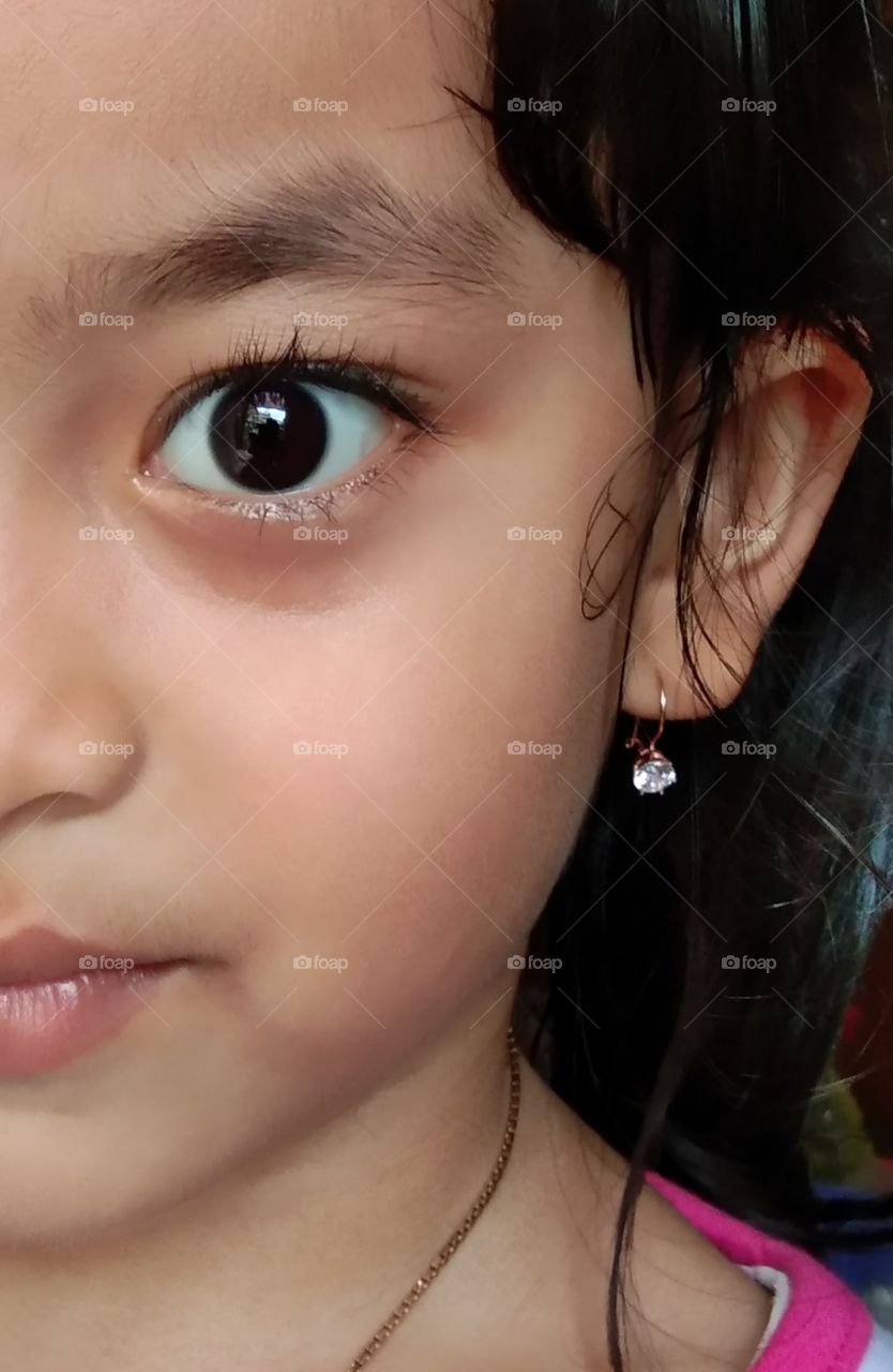 beautiful girl and beautiful eye