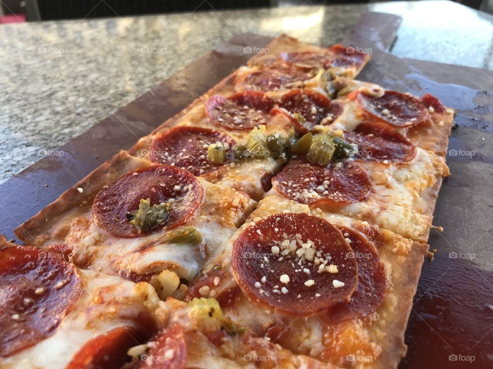 Pepperoni flatbread
