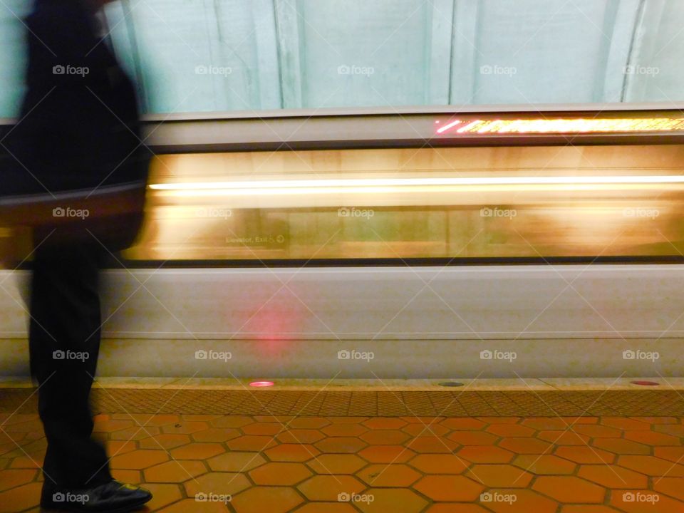 A daily  commute on the subway of DC