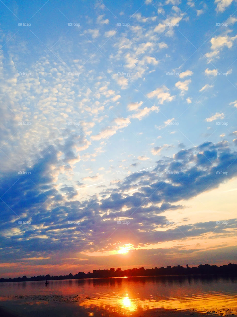 summer dawn on the River Dnepr