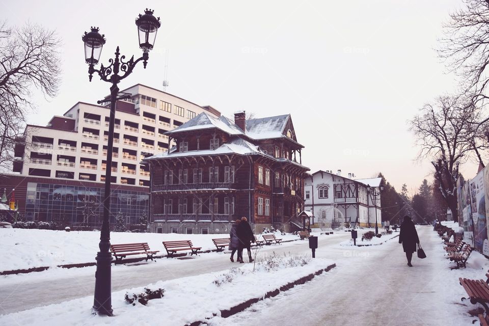 Winter in Truskavets, Ukraine