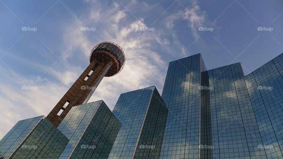 Reunion Tower and Hyatt Regency at Dallas