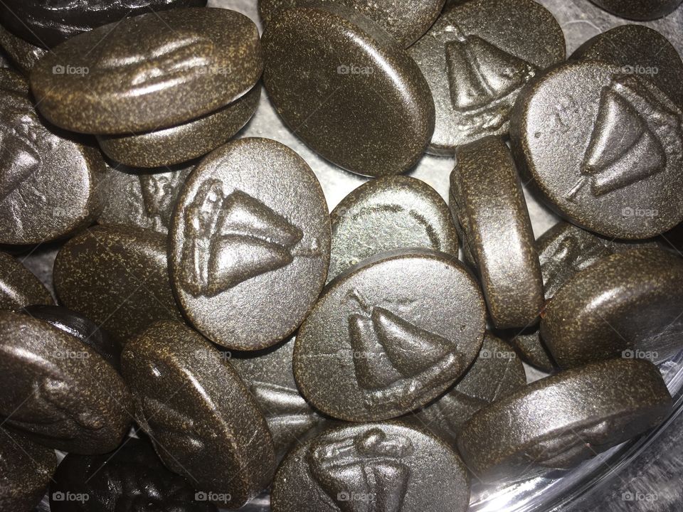 Dutch licorice in jar 