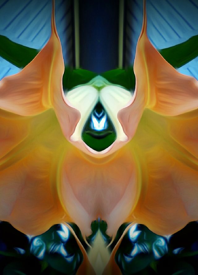 Angel Trumpets Flowers Abstract