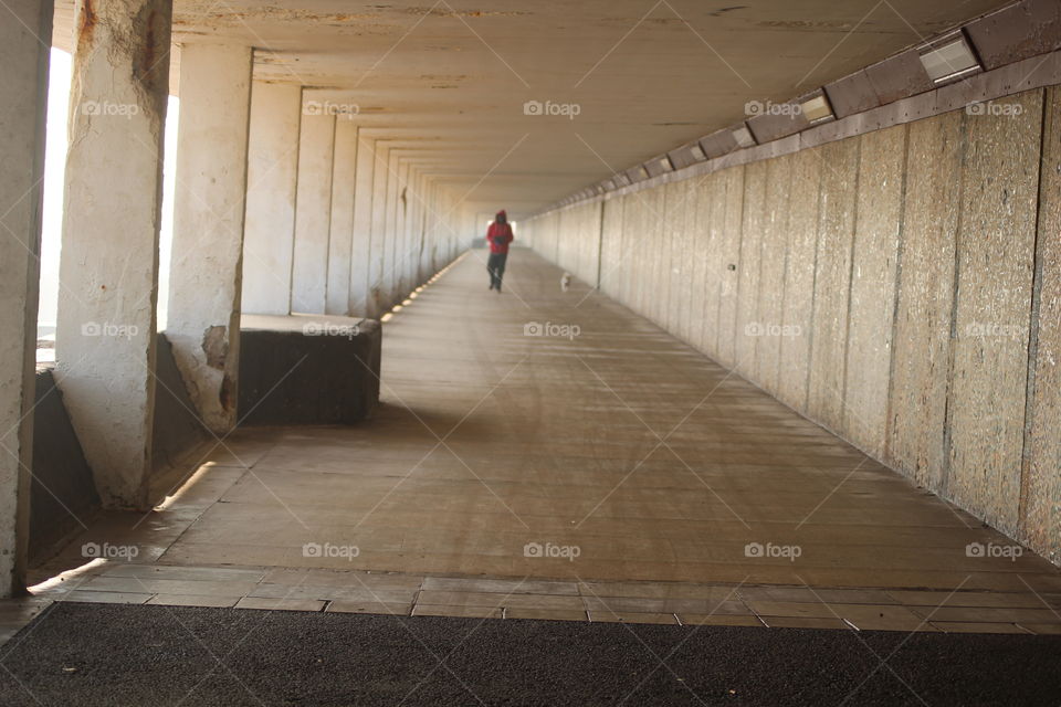 No Person, Hallway, Subway System, Tunnel, Indoors