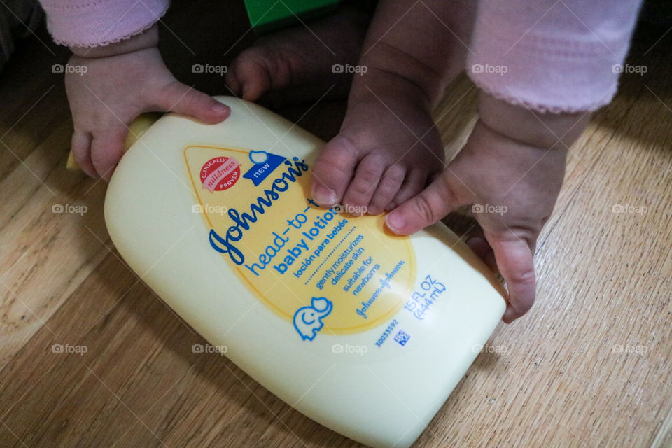 Johnson’s Head - to - toe baby lotion- little fingers and toes on baby lotion.