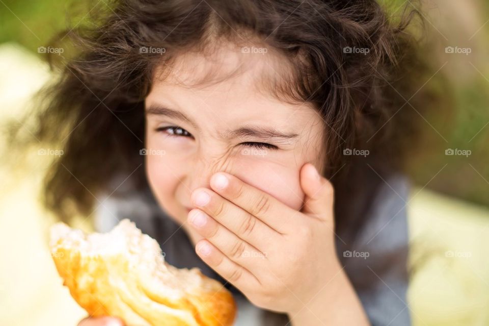 Cute curly girl 