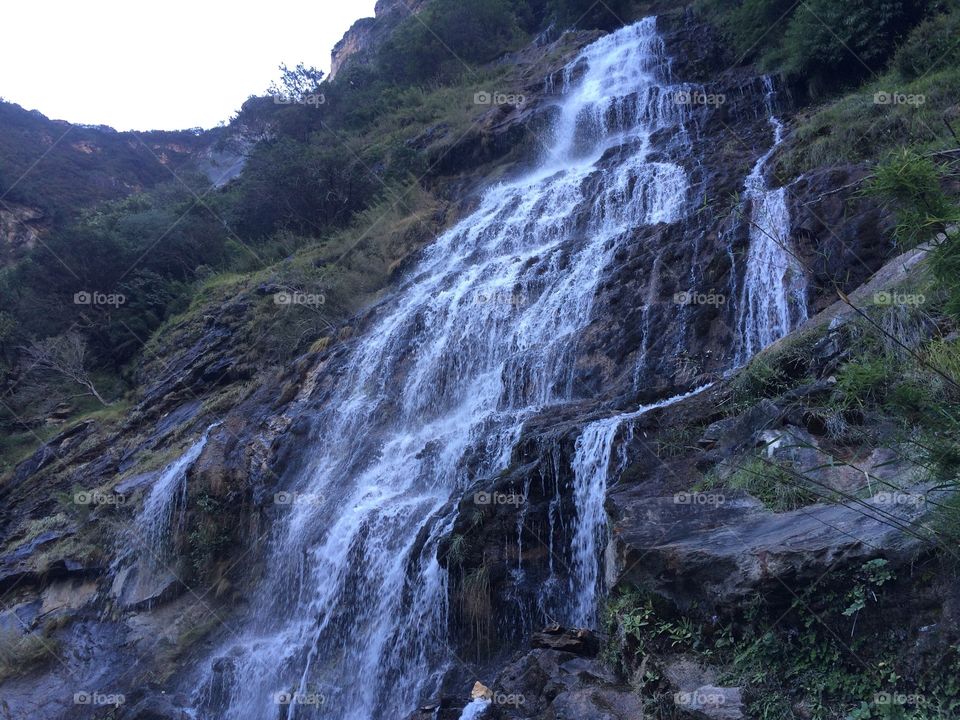 Waterfall, Tiger Leaping Gorge, Lijiang China 