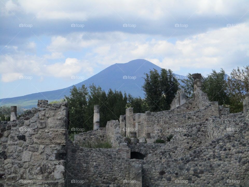 Skyline Vesuvius Pompeï