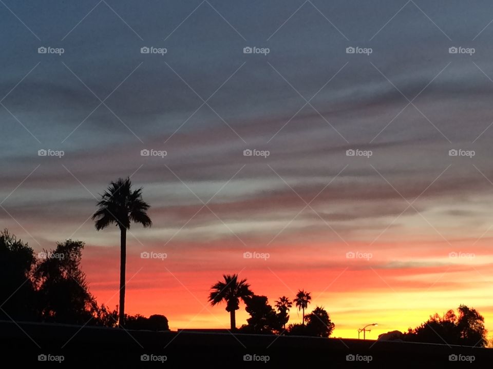 Colorful Arizona sunset.