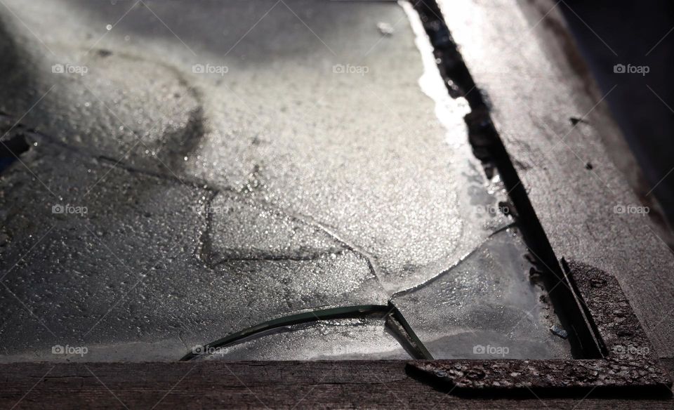 Broken Glass close up