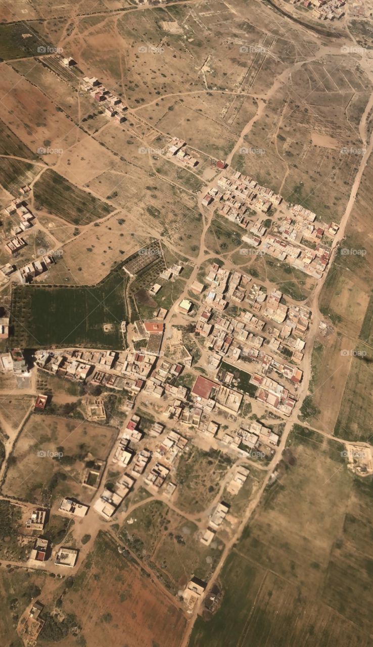 Flying above Morocco 