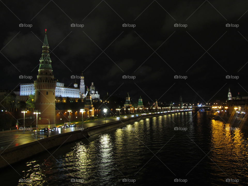 Moscow at night